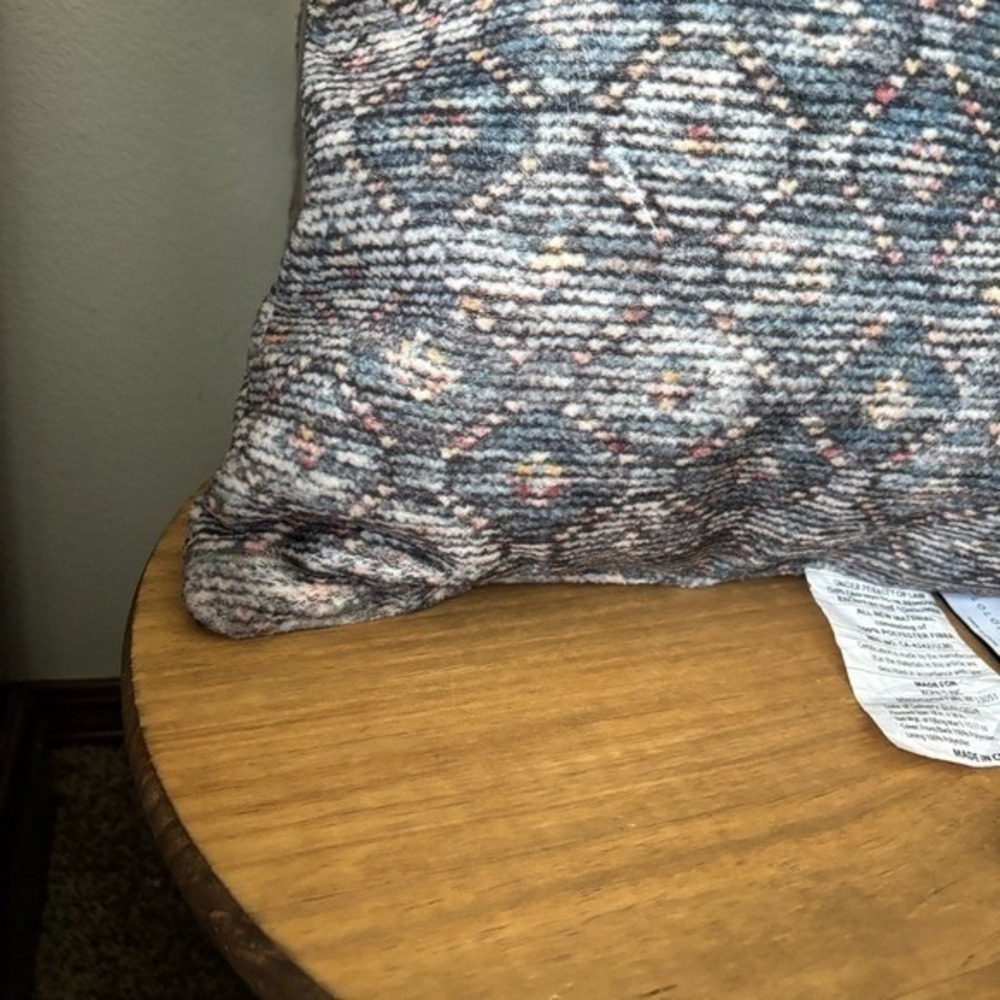 Loloi x Sonoma Super Soft Diamond Geometric Square Throw Pillow Accent 18" Retro - Picture 7 of 12